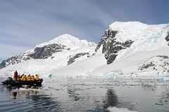 17C Mount Britannia And The Ridge of Mount Tennant On Ronge Island From Zodiac At Cuverville Island On Quark Expeditions Antarctica Cruise